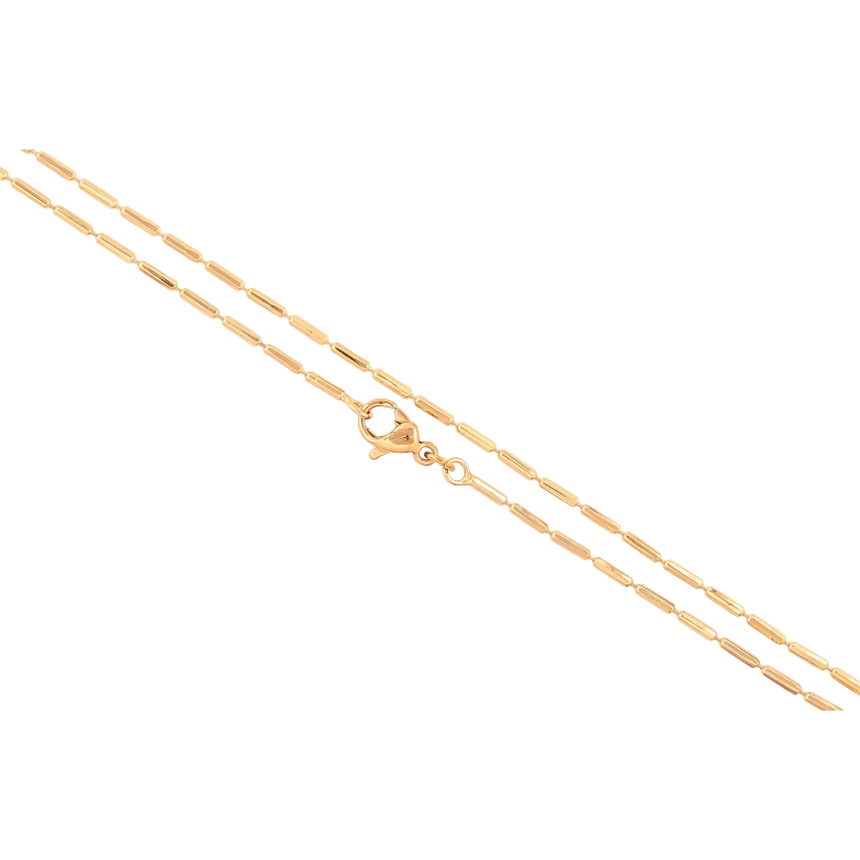 Ланцюжок Xuping колір Позолота 18K "Плетіння Перлина" довжина 45см х 1мм фото №1 Ланцюжок Xuping колір Позолота 18K "Плетіння Перлина" довжина 45см х 1мм фото №1