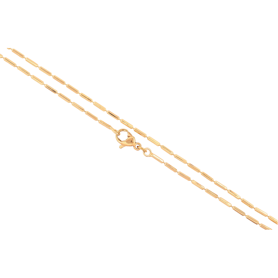 Ланцюжок Xuping колір Позолота 18K "Плетіння Перлина" довжина 45см х 1мм фото №1 Ланцюжок Xuping колір Позолота 18K "Плетіння Перлина" довжина 45см х 1мм фото №1