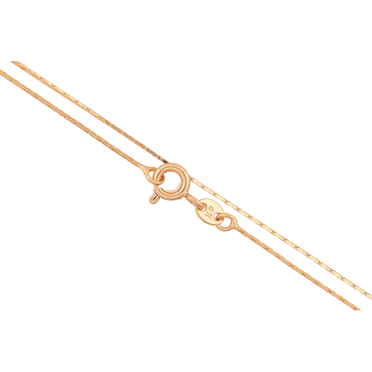 Ланцюжок Xuping колір Позолота 18K "Плетіння склочене 4-х гранне" довжина 45см х 1мм фото №16 Ланцюжок Xuping колір Позолота 18K "Плетіння склочене 4-х гранне" довжина 45см х 1мм фото №16