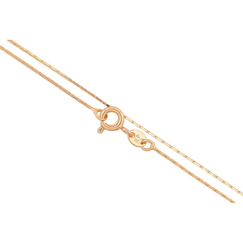 Цепочка Xuping цвет Позолота 18K "Плетение склоченное 4-х гранное" длинна 45см х 1мм фото №1 Цепочка Xuping цвет Позолота 18K "Плетение склоченное 4-х гранное" длинна 45см х 1мм фото №1