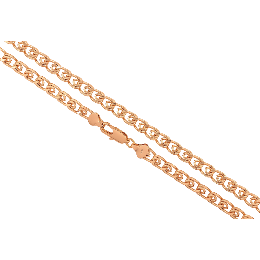 Ланцюжок Xuping колір Позолота 18K "Плетіння Лав" довжина 47см х 6мм фото №1