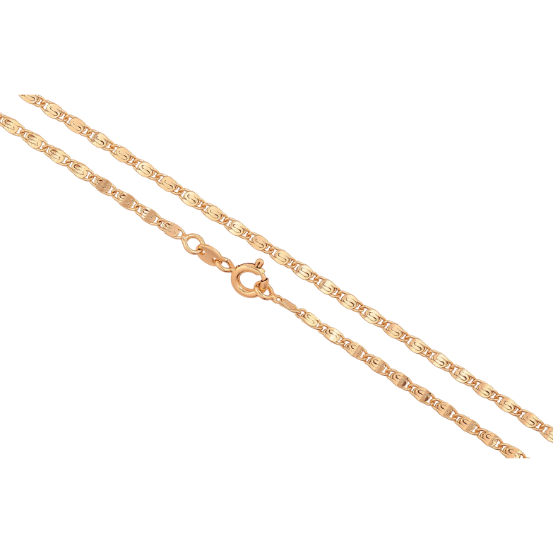 Ланцюжок Xuping колір Позолота 18K "Плетіння Равлик" довжина 45см х 2мм фото №1