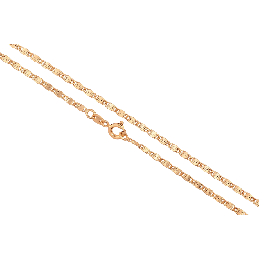 Ланцюжок Xuping колір Позолота 18K "Плетіння Равлик" довжина 45см х 2мм фото №1