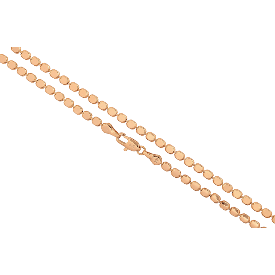 Ланцюжок Xuping колір Позолота 18K "Плетіння Перлина фантазійна" довжина 60см х 3мм фото №1