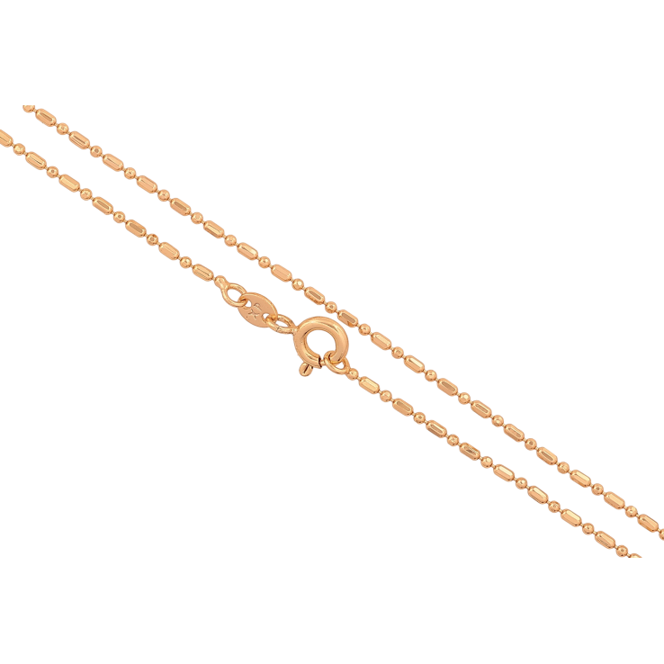 Ланцюжок Xuping колір Позолота 18K "Плетіння Перлина" довжина 44см х 1мм фото №22 Ланцюжок Xuping колір Позолота 18K "Плетіння Перлина" довжина 44см х 1мм фото №22