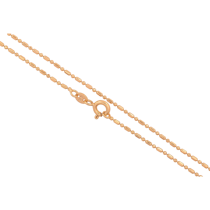 Ланцюжок Xuping колір Позолота 18K "Плетіння Перлина" довжина 44см х 1мм фото №1