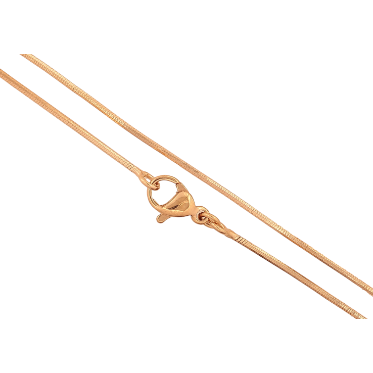 Ланцюжок Xuping колір Позолота 18K "Плетіння Ювелірний шнур 4-х гранний" довжина 45см х 1мм фото №14