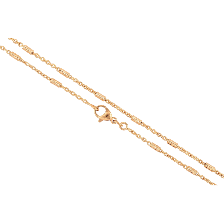 Ланцюжок Xuping колір Позолота 18K "Плетіння Якірне з циліндрами" довжина 45см х 2мм фото №1