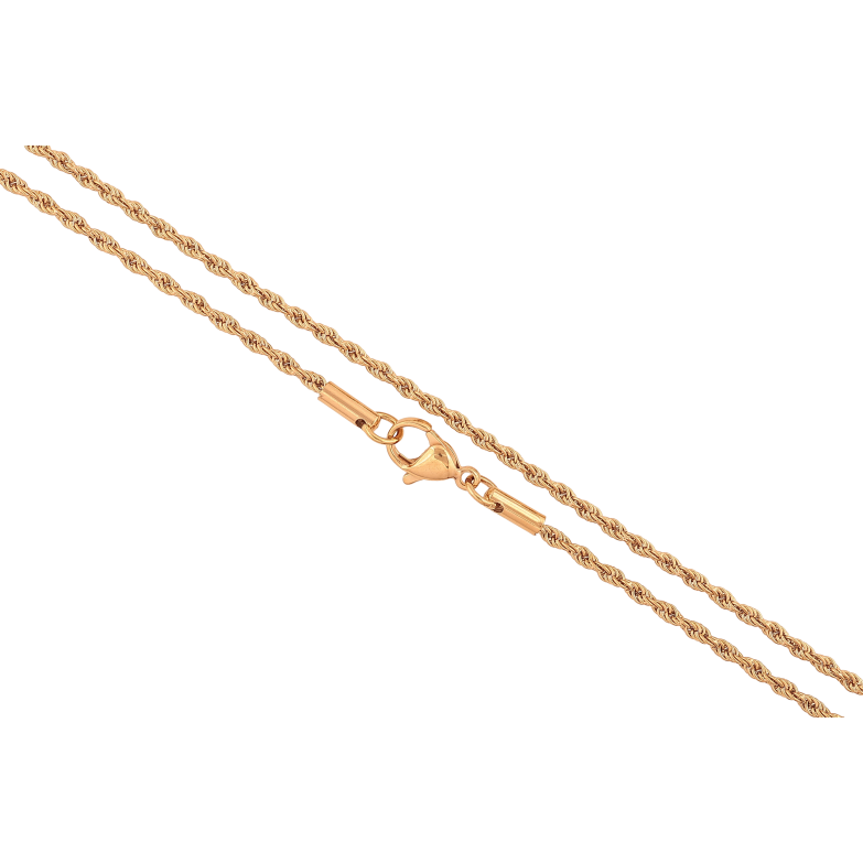 Цепочка Xuping цвет Позолота 18K "Плетение Веревка" длинна 46см х 2мм фото №1