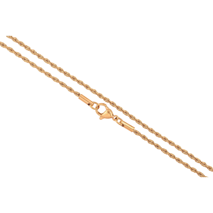 Цепочка Xuping цвет Позолота 18K "Плетение Веревка" длинна 46см х 2мм фото №1