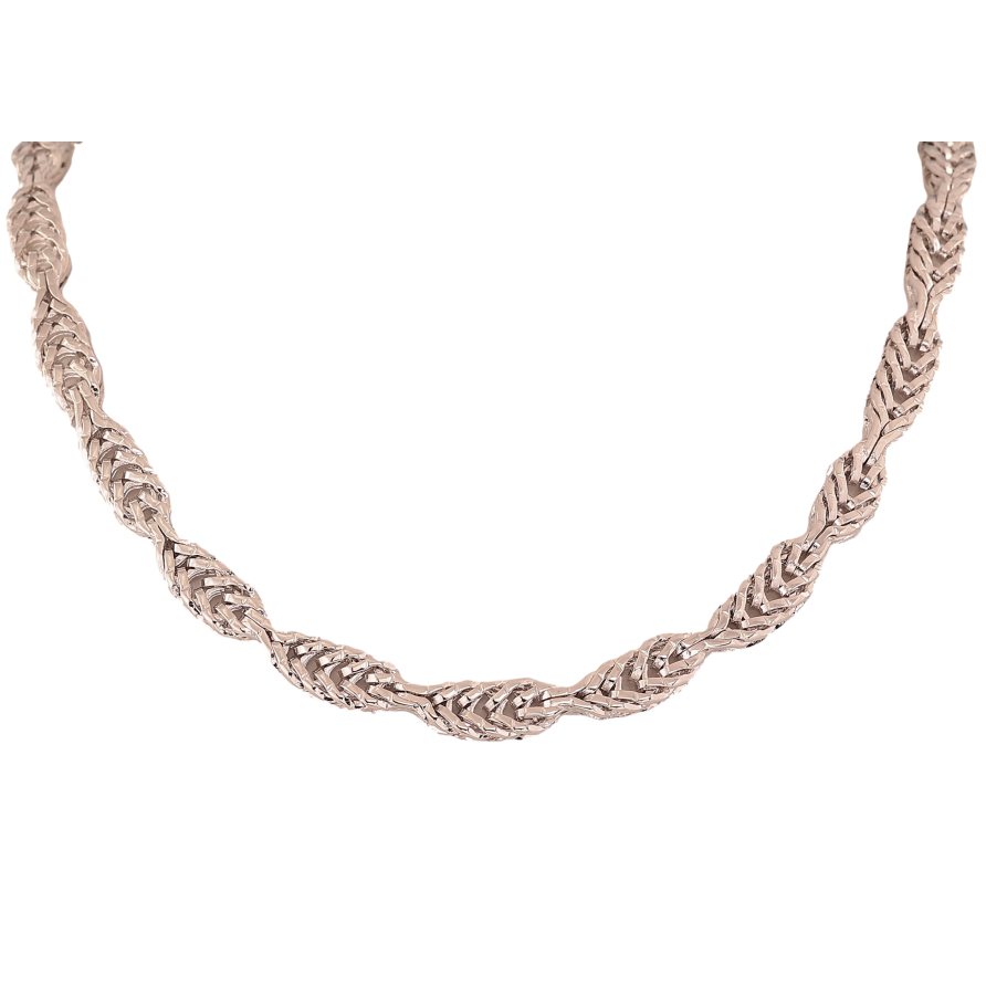 Ланцюжок Xuping колір Родій "Плетіння Фантазійне" довжина 51см х 6мм фото №1 Ланцюжок Xuping колір Родій "Плетіння Фантазійне" довжина 51см х 6мм фото №1