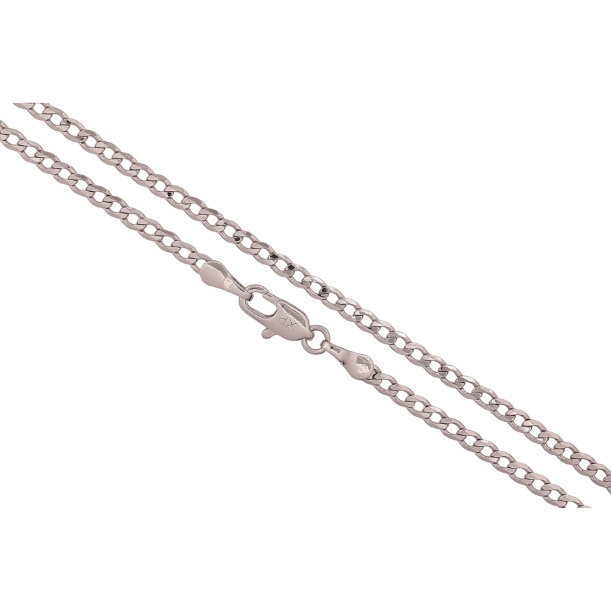 Ланцюжок Xuping колір Родій "Плетіння Панцирне" довжина 45см х 2.5мм фото №1