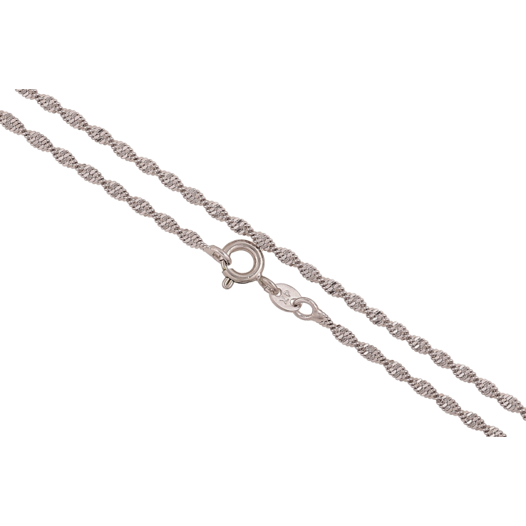 Ланцюжок Xuping колір Родій "Плетіння Супердиск" довжина 45см х 2мм фото №12 Ланцюжок Xuping колір Родій "Плетіння Супердиск" довжина 45см х 2мм фото №12