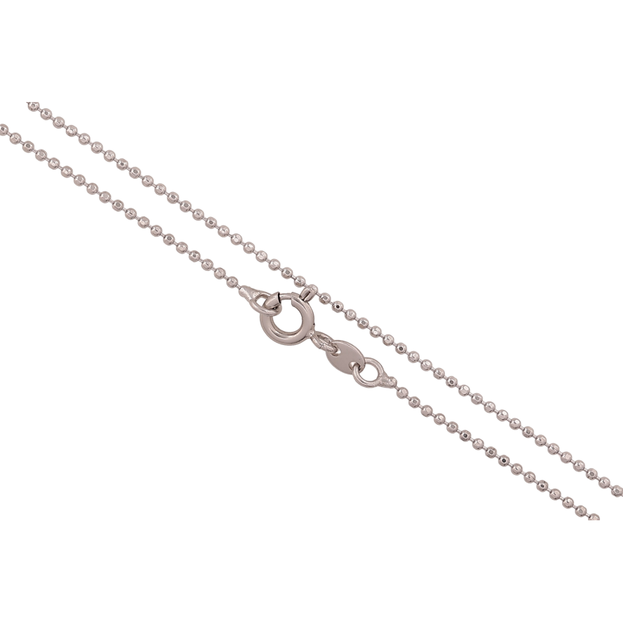 Ланцюжок Xuping колір Родій "Плетіння Перлина" довжина 45см х 1мм фото №1 Ланцюжок Xuping колір Родій "Плетіння Перлина" довжина 45см х 1мм фото №1