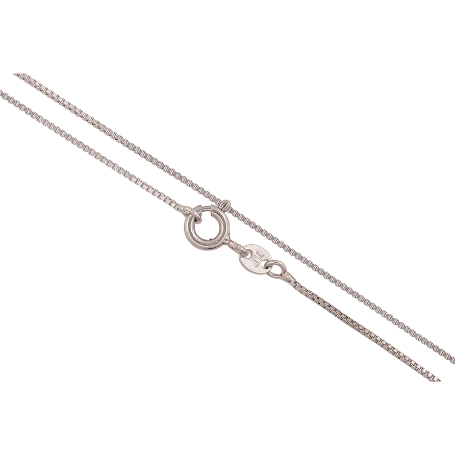 Ланцюжок Xuping колір Родій "Плетіння Венеціанське" довжина 46см х 1мм фото №1