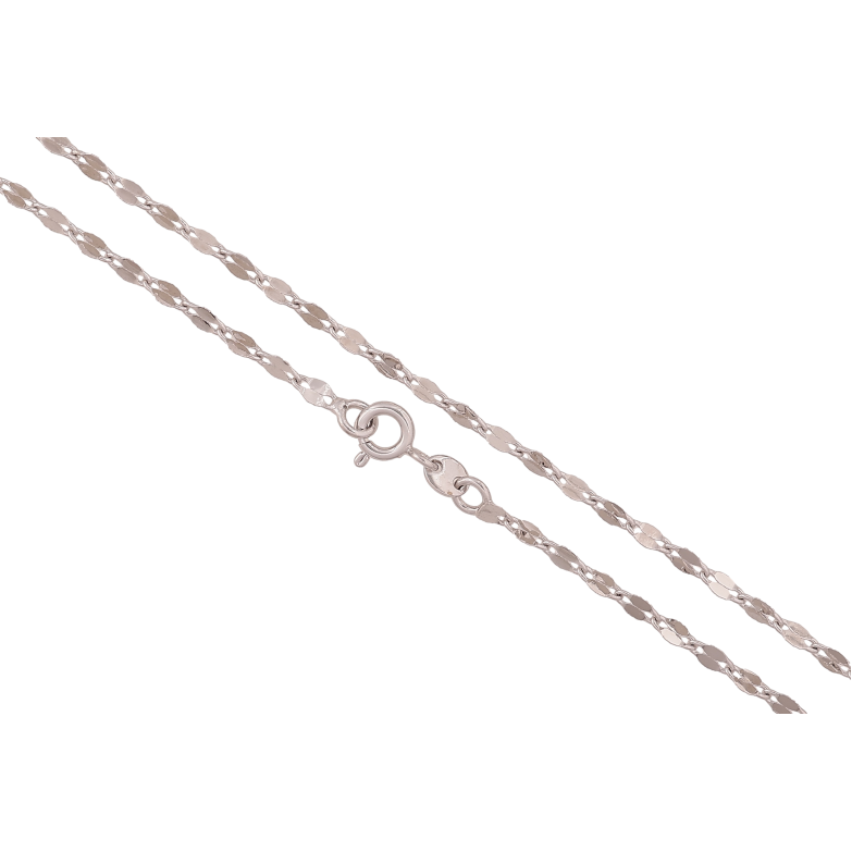 Ланцюжок Xuping колір Родій "Плетіння Фантазійне" довжина 45см х 3мм фото №1