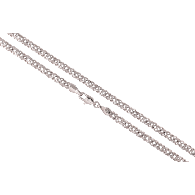 Цепочка Xuping цвет Родий "Плетение Двойной Ромб" длина 50см х 4мм фото №24
