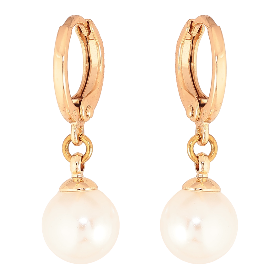 Сережки Xuping M&L колір 18К підвіски на колечках "Перлинні підвіски" ø 8мм фото №1 Сережки Xuping M&L колір 18К підвіски на колечках "Перлинні підвіски" ø 8мм фото №1