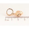 Сережки Xuping M&L колір 18K підвіски на колечках "Сердечка" фото №2 Сережки Xuping M&L колір 18K підвіски на колечках "Сердечка" фото №2