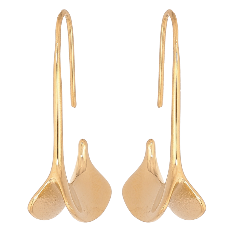 Серьги Xuping TTM Stainless Steel цвет 14К французский замок "Декоративные  подвески" фото №1