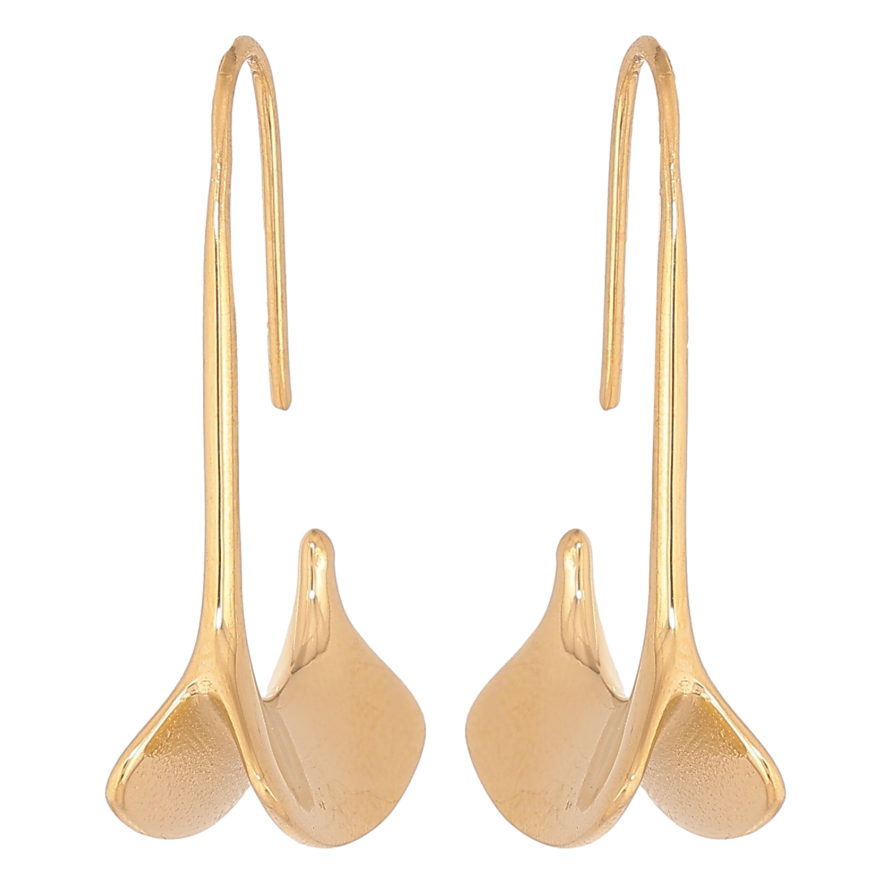 Сережки Xuping TTM Stainless Steel колір 14К французький замок "Декоративні підвіски" фото №1