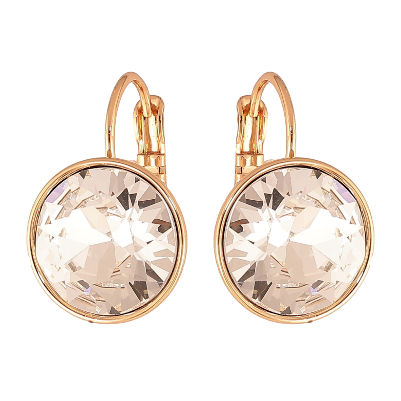 Серьги Xuping цвет 18К с кристаллами Swarovski французский замок "Кристаллы Clear" ø 15мм фото №1 Серьги Xuping цвет 18К с кристаллами Swarovski французский замок "Кристаллы Clear" ø 15мм фото №1