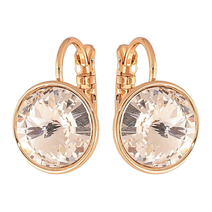 Сережки Xuping колір 18К із кристалами Swarovski французький замок "Кристали Clear" ø 12мм фото №11 Сережки Xuping колір 18К із кристалами Swarovski французький замок "Кристали Clear" ø 12мм фото №11