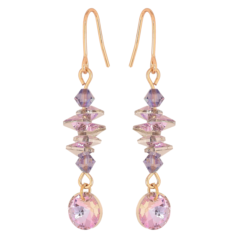 Сережки Xuping колір 18K з кристалами Swarovski французький замок "КристалиParadise Shine" фото №1