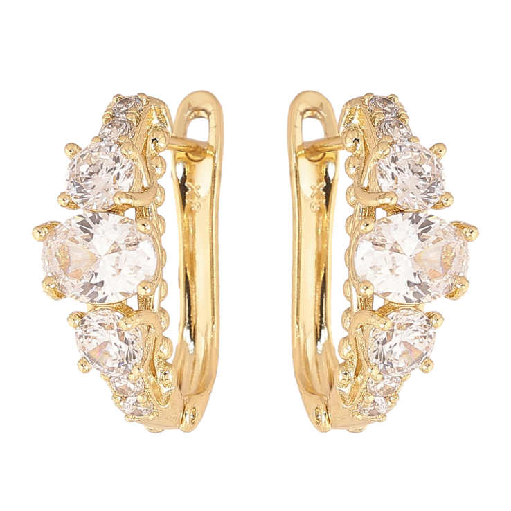 Сережки Xuping колір Позолота 14K англійський замок "Інкрустація кристалами" фото №15 Сережки Xuping колір Позолота 14K англійський замок "Інкрустація кристалами" фото №15