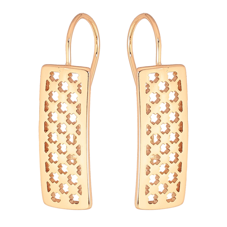 Сережки Xuping колір Позолота 18К французький замок "Прямокутники з різьбленим візерунком" фото №13 Сережки Xuping колір Позолота 18К французький замок "Прямокутники з різьбленим візерунком" фото №13