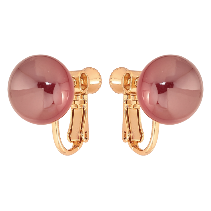 Сережки Xuping колір Позолота 18К кліпси на закрутках "Вишневі еліпсоїди" ø 12мм фото №22