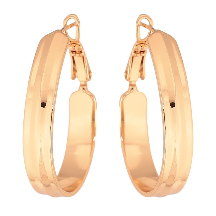 Сережки Xuping колір Позолота 18К італійський замок "Декоративні" фото №3