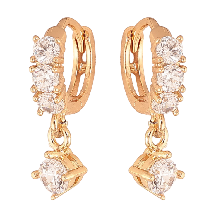 Сережки Xuping колір Позолота 18К підвіски на колечках "Кристальний блиск" фото №24 Сережки Xuping колір Позолота 18К підвіски на колечках "Кристальний блиск" фото №24