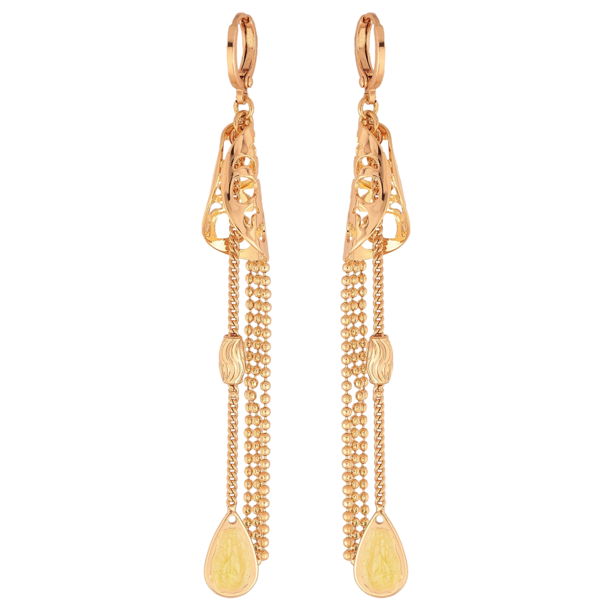 Серьги Xuping цвет Позолота 18К подвески на колечках "Декоративные подвески" фото №1 Серьги Xuping цвет Позолота 18К подвески на колечках "Декоративные подвески" фото №1