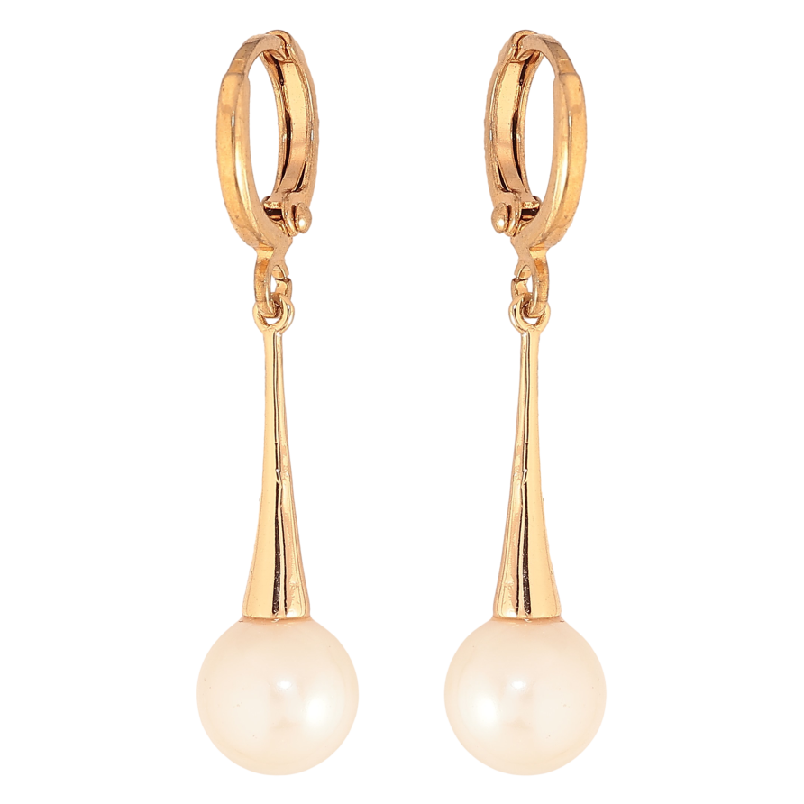 Сережки Xuping колір Позолота 18К підвіски на колечках "Перлинні підвіски" фото №1 Сережки Xuping колір Позолота 18К підвіски на колечках "Перлинні підвіски" фото №1