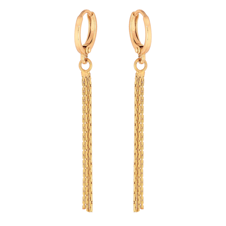 Сережки Xuping колір Позолота 18К підвіски на колечках "Ланцюжки" фото №21 Сережки Xuping колір Позолота 18К підвіски на колечках "Ланцюжки" фото №21