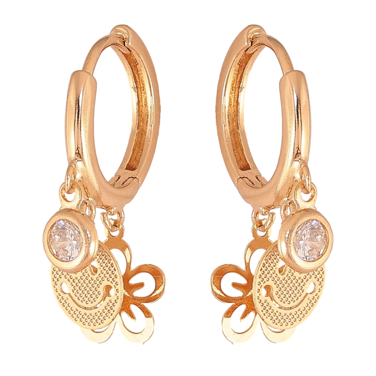 Сережки Xuping колір Позолота 18К підвіски на колечках "Декоративні підвіски" фото №2 Сережки Xuping колір Позолота 18К підвіски на колечках "Декоративні підвіски" фото №2