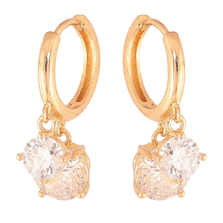 Сережки Xuping колір Позолота 18К підвіски на колечках "Кристали" фото №18 Сережки Xuping колір Позолота 18К підвіски на колечках "Кристали" фото №18