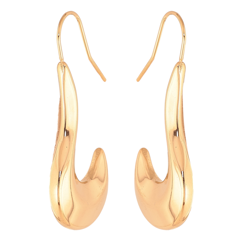 Сережки Xuping колір Позолота 18К французький замок "Декоративні" фото №3