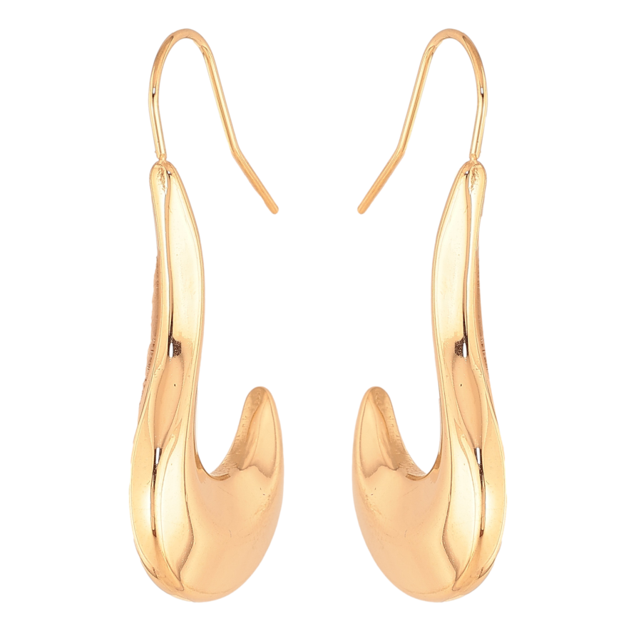 Сережки Xuping колір Позолота 18К французький замок "Декоративні" фото №1