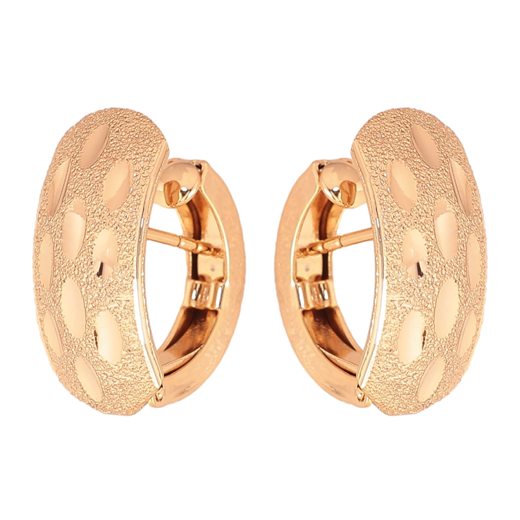 Сережки Xuping колір Позолота 18К італійський замок "Візерунок з крокреню" фото №11 Сережки Xuping колір Позолота 18К італійський замок "Візерунок з крокреню" фото №11