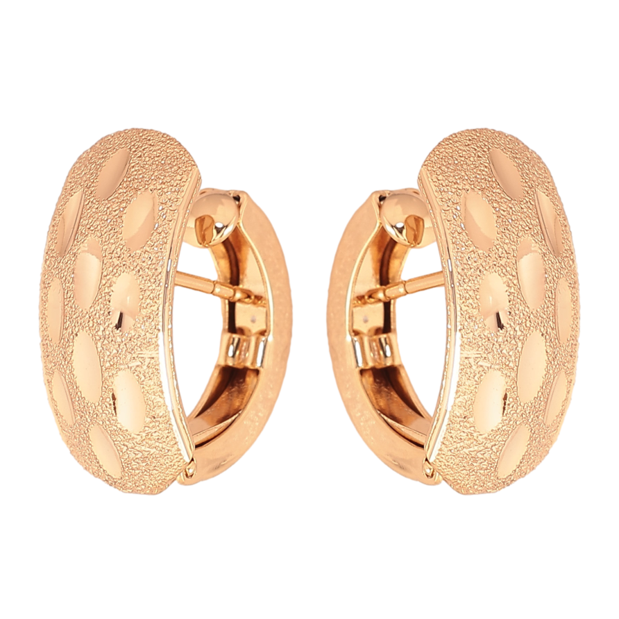 Сережки Xuping колір Позолота 18К італійський замок "Візерунок з крокреню" фото №1