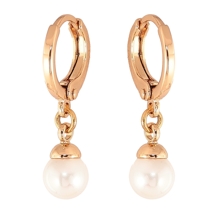 Серьги Xuping цвет Позолота 18К подвески на колечках "Жемчужины" ø 6мм фото №14 Серьги Xuping цвет Позолота 18К подвески на колечках "Жемчужины" ø 6мм фото №14