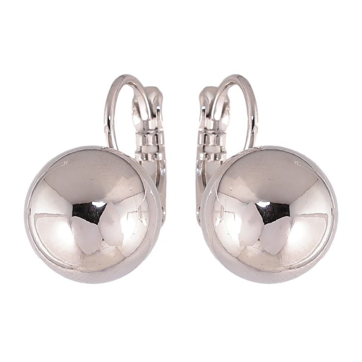 Сережки Xuping колір Родій французький замок "Кульки на дужках" ø 12мм фото №22 Сережки Xuping колір Родій французький замок "Кульки на дужках" ø 12мм фото №22