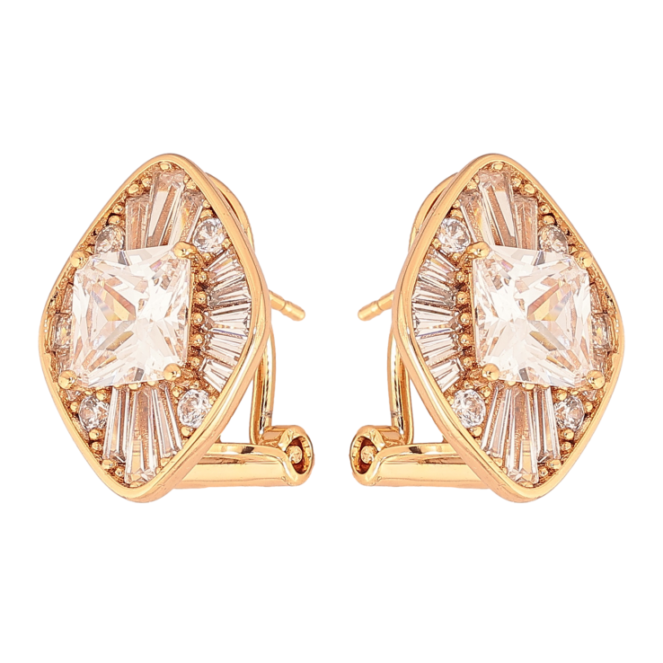 Сережки Xuping колір позолота 18K італійський замок інкрустація кристалами фото №24 Сережки Xuping колір позолота 18K італійський замок інкрустація кристалами фото №24