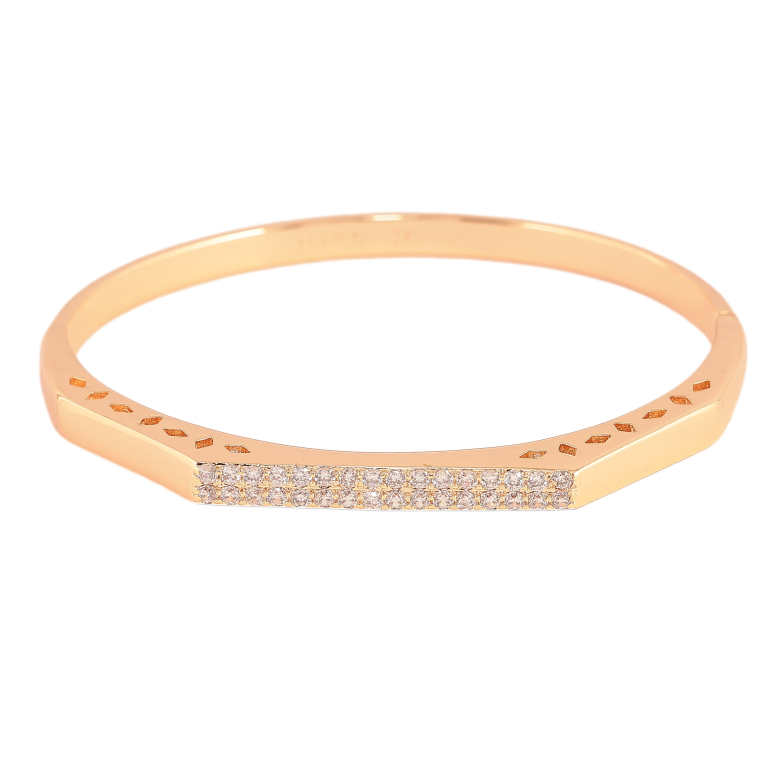 Браслет Xuping M&L колір 18К "Інкрустація кристалами" ø 5.7см фото №1 Браслет Xuping M&L колір 18К "Інкрустація кристалами" ø 5.7см фото №1