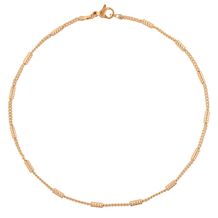 Браслет Xuping M&L колір 18К на ногу "Ланцюжок з циліндрами" довжина 26см х 2мм фото №6 Браслет Xuping M&L колір 18К на ногу "Ланцюжок з циліндрами" довжина 26см х 2мм фото №6