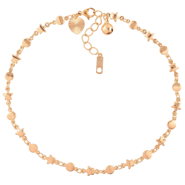 Браслет Xuping M&L колір 18К на ногу "Декоративний ланцюжок" довжина з дод. ланцюжком 28-31см х 5мм фото №7 Браслет Xuping M&L колір 18К на ногу "Декоративний ланцюжок" довжина з дод. ланцюжком 28-31см х 5мм фото №7