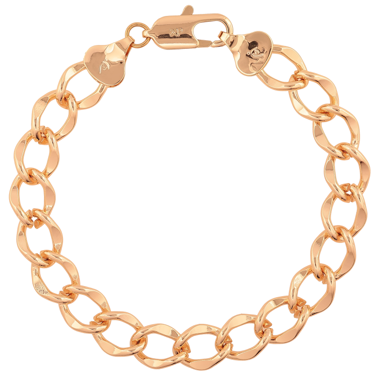 Браслет Xuping M&L колір 18К "Ланцюжок Панцирний" довжина 23см х 11мм фото №11