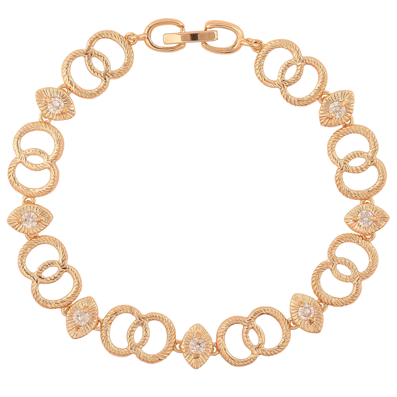 Браслет Xuping M&L колір 18К "Декоративний візерунок" довжина 19.5см х 8-9мм фото №2 Браслет Xuping M&L колір 18К "Декоративний візерунок" довжина 19.5см х 8-9мм фото №2